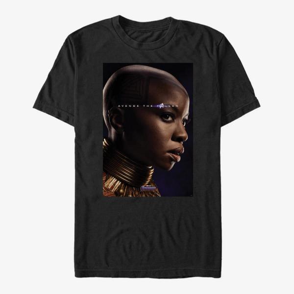 Tričko Merch Marvel Avengers: Endgame - Okoye Avenge Unisex T-Shirt Black XXL