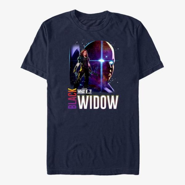 Queens Marvel What If...? - Watcher Black Widow Unisex T-Shirt Navy Blue