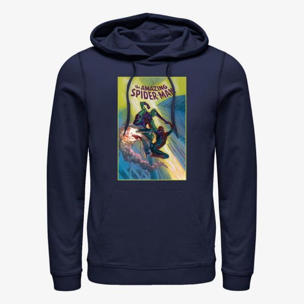 Mikina Merch Marvel X-Men - XMEN 70'S IRON ON Unisex Hoodie Navy Blue L