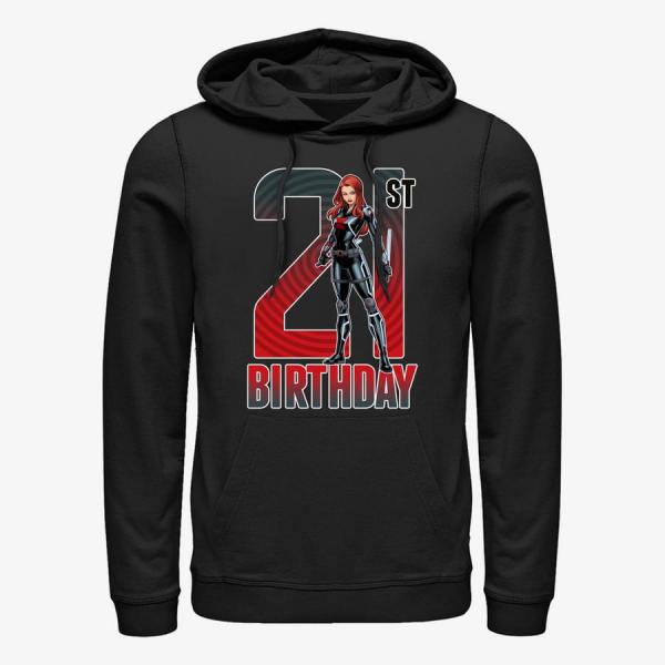 Queens Marvel Avengers Classic - Black Widow 21st Bday Unisex Hoodie Black