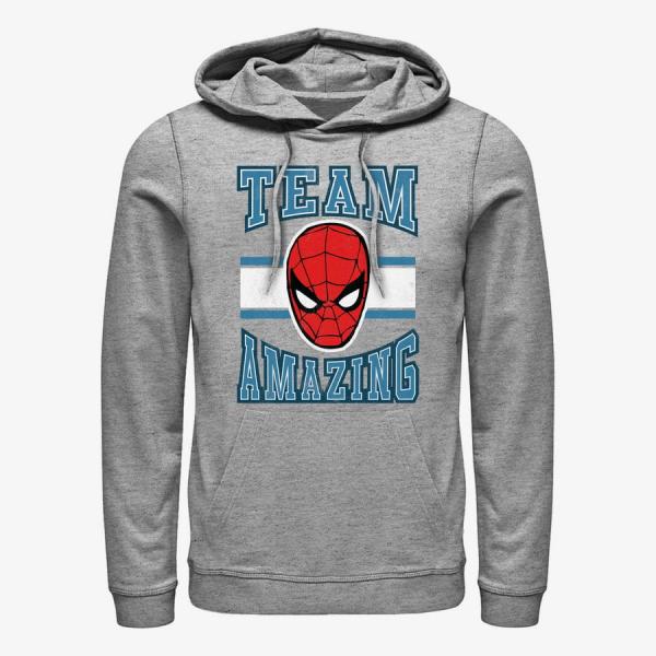 Mikina Merch Marvel Avengers Classic - Team Amazing Unisex Hoodie Heather Grey L