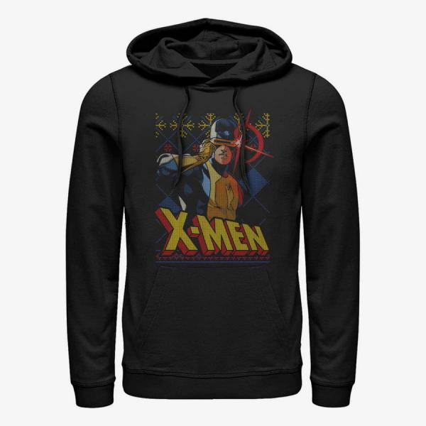 Mikina Merch Marvel X-Men - Cyclops Sweater Unisex Hoodie Black L