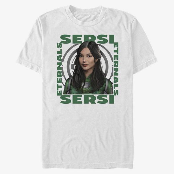 Tričko Merch Marvel The Eternals - SERSI HERO BOX Unisex T-Shirt White XXL