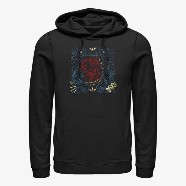 Queens Ms. Marvel - Ms. Marvel Line Drawing Unisex Hoodie Black