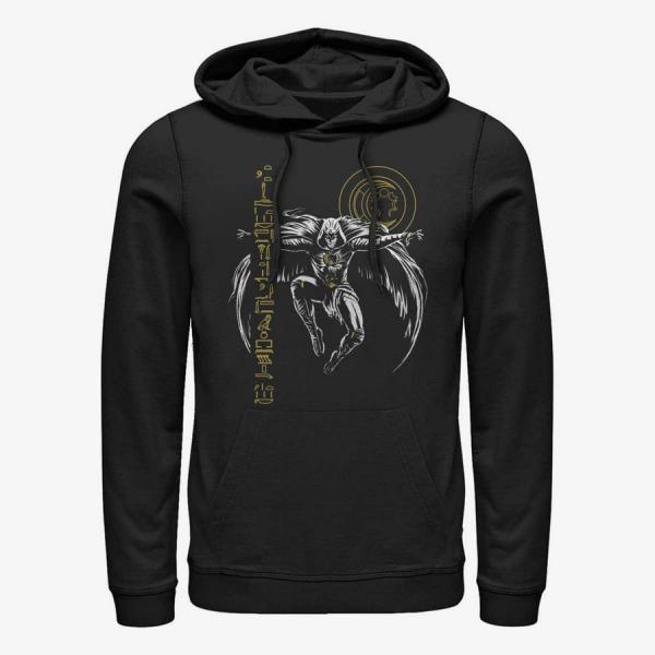 Queens Marvel Moon Knight - MOON KNIGHT GLIPH LIFT Unisex Hoodie Black