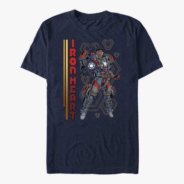 Queens Marvel Black Panther: Wakanda Forever - Ironheart Hero Shot Unisex T-Shirt Navy Blue