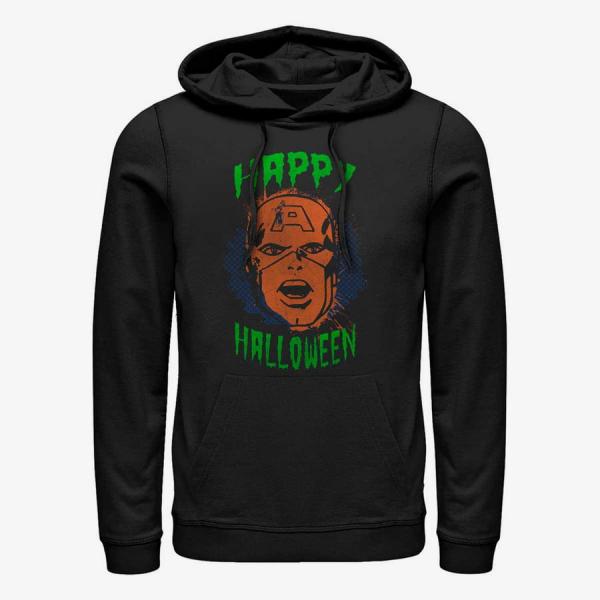 Queens Marvel Avengers Classic - CapnFace Halloween Unisex Hoodie Black