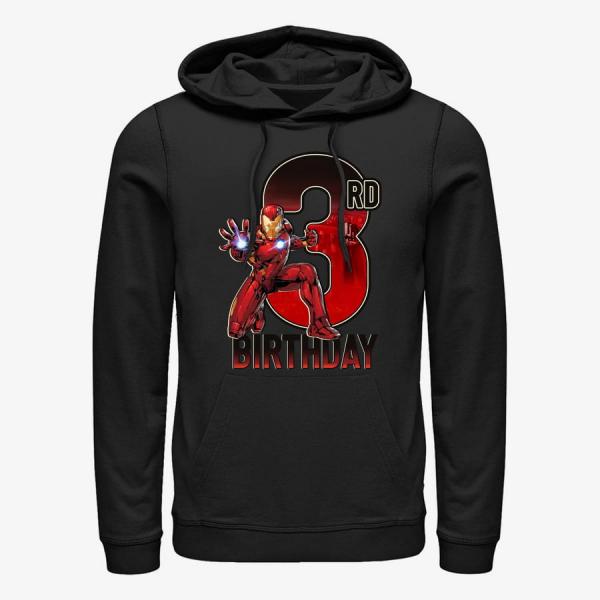 Queens Marvel Avengers Classic - Ironman 3rd Bday Unisex Hoodie Black