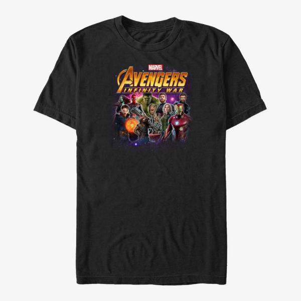 Tričko Merch Marvel Avengers: Infinity War - Group Shot Unisex T-Shirt Black L