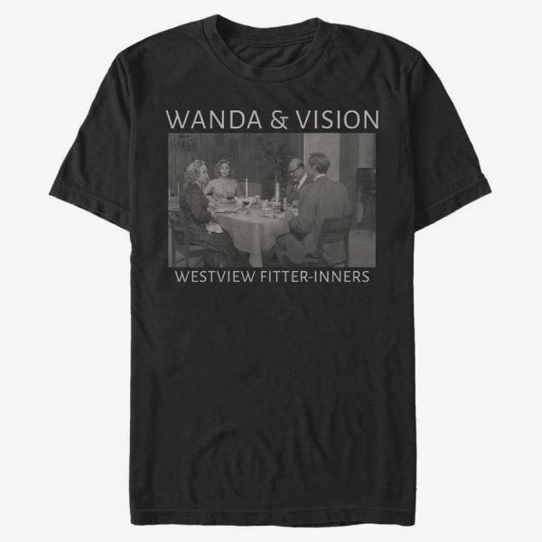 Tričko Merch Marvel WandaVision - Fitter Inners Unisex T-Shirt Black XXXL