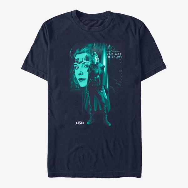 Tričko Merch Marvel Loki - Verify Through Deletion Unisex T-Shirt Navy Blue S