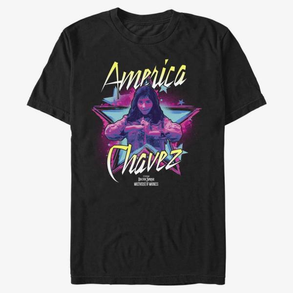 Tričko Merch Marvel Doctor Strange in the Multiverse of Madness - Chavez Star Unisex T-Shirt Black M
