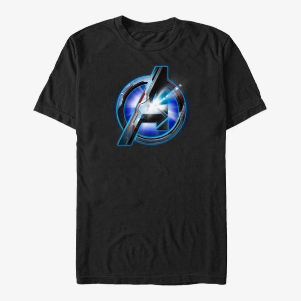 Tričko Merch Marvel Avengers Endgame - Endgame logo Shine Unisex T-Shirt Black S