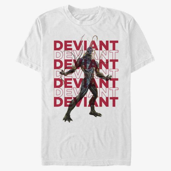 Tričko Merch Marvel The Eternals - DEVIANT REPEATING Unisex T-Shirt White S