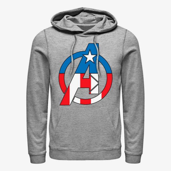 Queens Marvel Classic - Avenger Captain America Unisex Hoodie Heather Grey