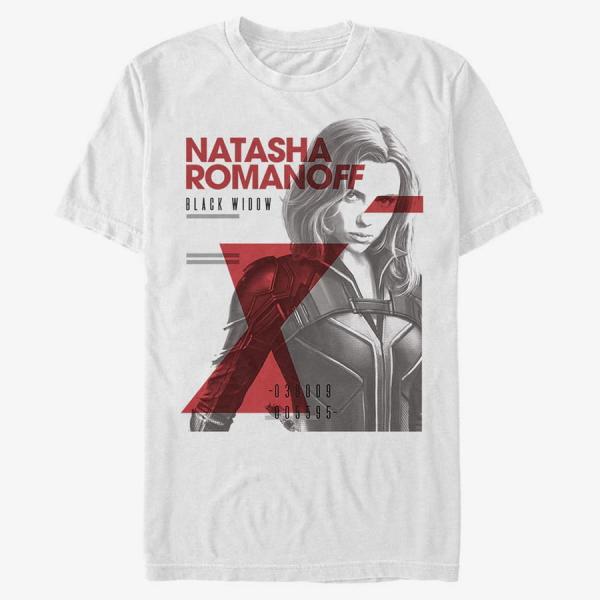 Tričko Merch Marvel Black Widow - Romanov Cover Unisex T-Shirt White XXL