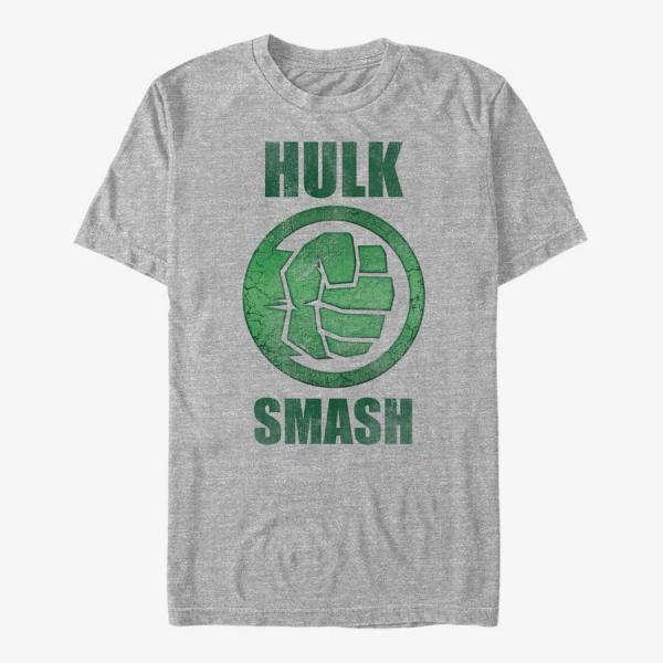 Tričko Merch Marvel Avengers Classic - Hulk It Unisex T-Shirt Heather Grey S