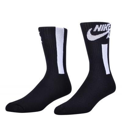 Nike Mens Air Crew Socks Black/ White