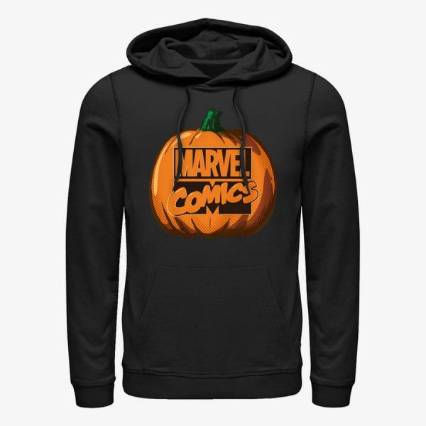Mikina Merch Marvel - Logo Pumpkin Unisex Hoodie Black S