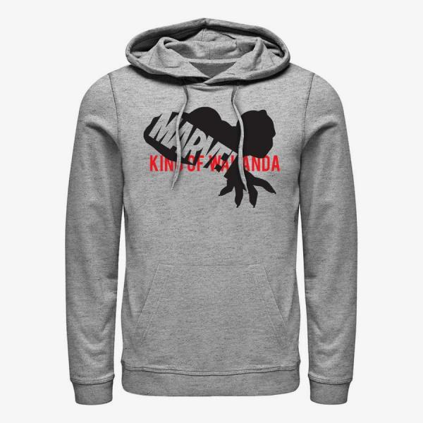 Mikina Merch Marvel Other - King Logo Unisex Hoodie Heather Grey S