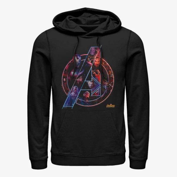 Queens Marvel Avengers: Infinity War - Team Neon Unisex Hoodie Black
