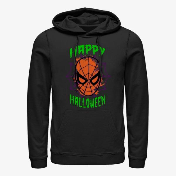 Queens Marvel Spider-Man Classic - SpiderFace Halloween comp Unisex Hoodie Black