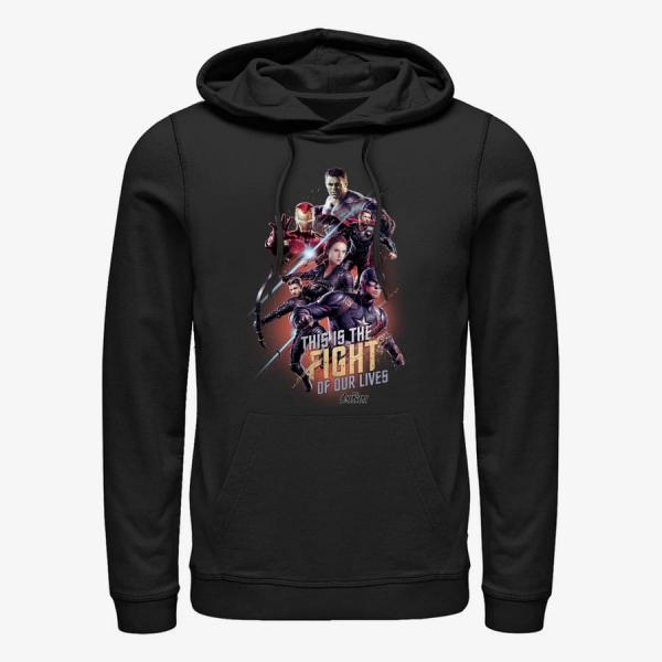 Mikina Merch Marvel Avengers: Endgame - Life Fight Unisex Hoodie Black S