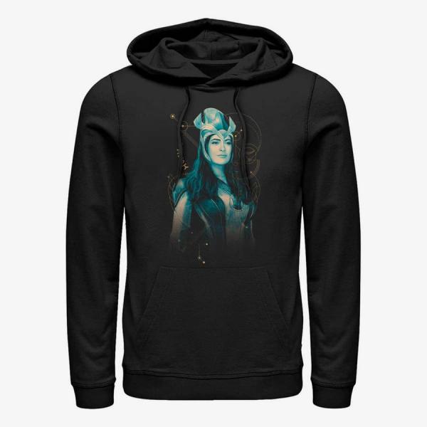 Mikina Merch Marvel The Eternals - Ajak Teal Unisex Hoodie Black XL
