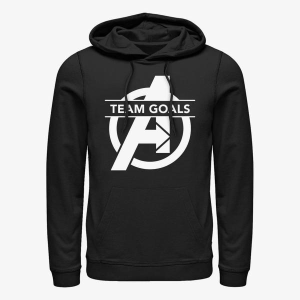 Queens Marvel Avengers: Endgame - Team Goals Unisex Hoodie Black