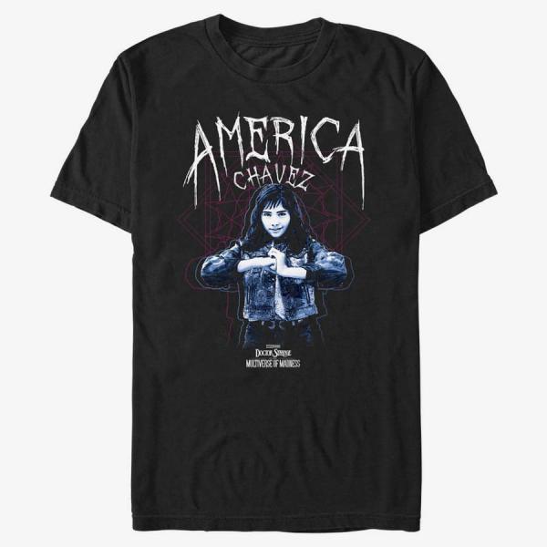 Tričko Merch Marvel Doctor Strange in the Multiverse of Madness - Chavez Portal Unisex T-Shirt Black L