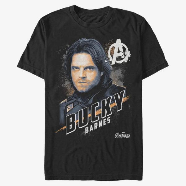 Queens Marvel Avengers: Infinity War - Real Bucky Unisex T-Shirt Black