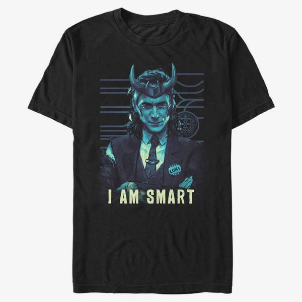 Tričko Merch Marvel Loki - I Am Smart Unisex T-Shirt Black L