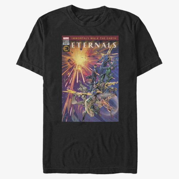 Tričko Merch Marvel: Eternals - Eternals Issue Unisex T-Shirt Black XXL