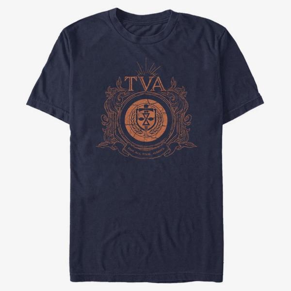 Queens Marvel Loki - TVA Badge Unisex T-Shirt Navy Blue