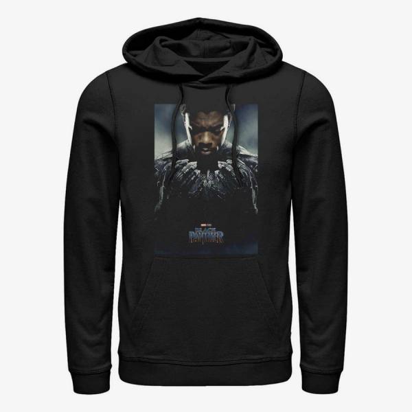 Queens Marvel Black Panther - Tchalla Poster Unisex Hoodie Black