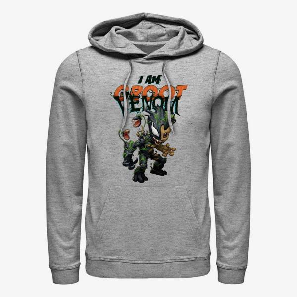 Mikina Merch Marvel - I AM GROOT VENOM Unisex Hoodie Heather Grey XXL