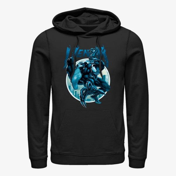 Queens Marvel - Venom Circle Unisex Hoodie Black