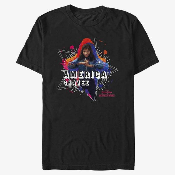 Tričko Merch Marvel Doctor Strange 2 - Chavez Paint Unisex T-Shirt Black XXL