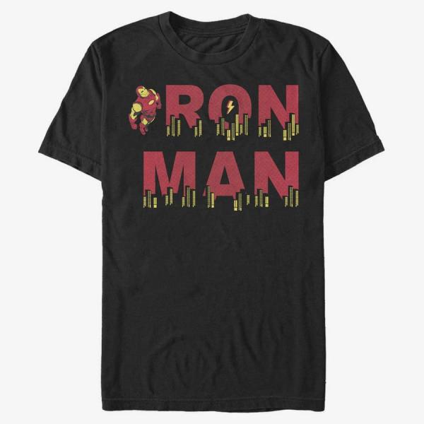 Tričko Merch Marvel Avengers Classic - Halftone Ironman Unisex T-Shirt Black S