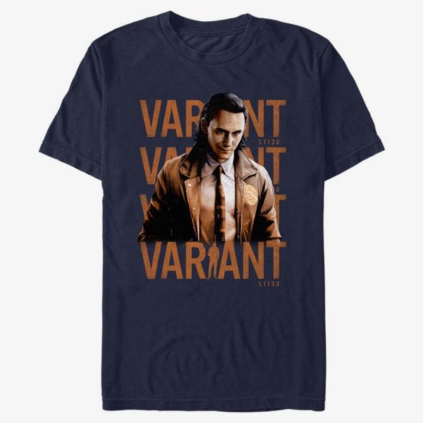 Tričko Merch Marvel Loki - Variant Poster Unisex T-Shirt Navy Blue S