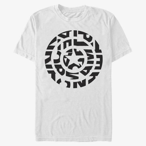 Queens Marvel Other - Open Shield Logo Unisex T-Shirt White