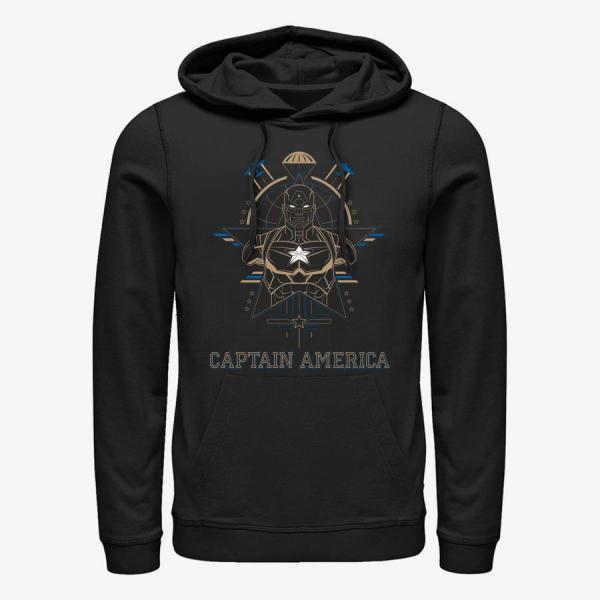 Mikina Merch Marvel - Tech Cap Unisex Hoodie Black L