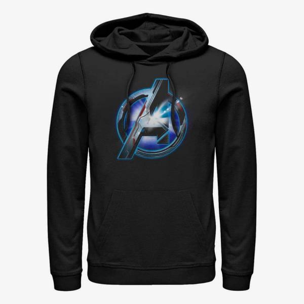 Queens Marvel Avengers: Endgame - Endgame logo Shine Unisex Hoodie Black