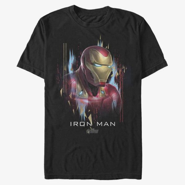 Tričko Merch Marvel Avengers: Endgame - Ironman Portrait Unisex T-Shirt Black M