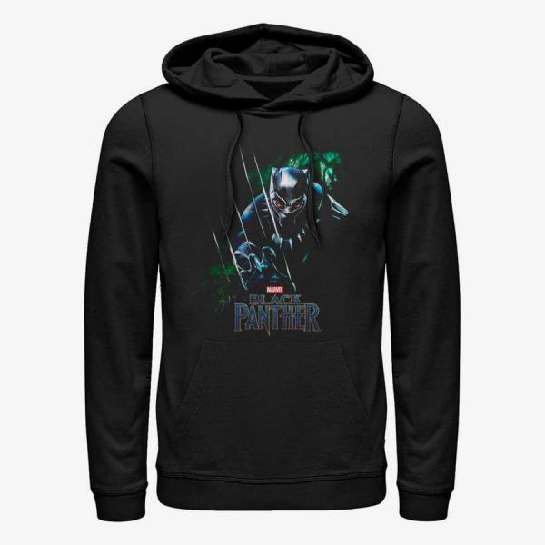 Mikina Merch Marvel Avengers Classic - Green Panther Unisex Hoodie Black XL