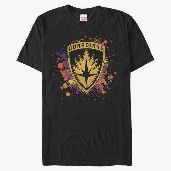 Tričko Merch Marvel GOTG Classic - Galaxy InkBadge Unisex T-Shirt Black L