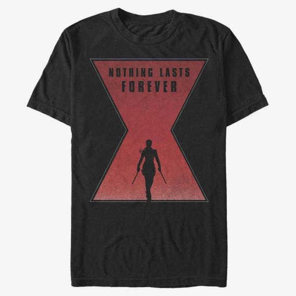 Tričko Merch Marvel Black Widow - Widow Forever Unisex T-Shirt Black M