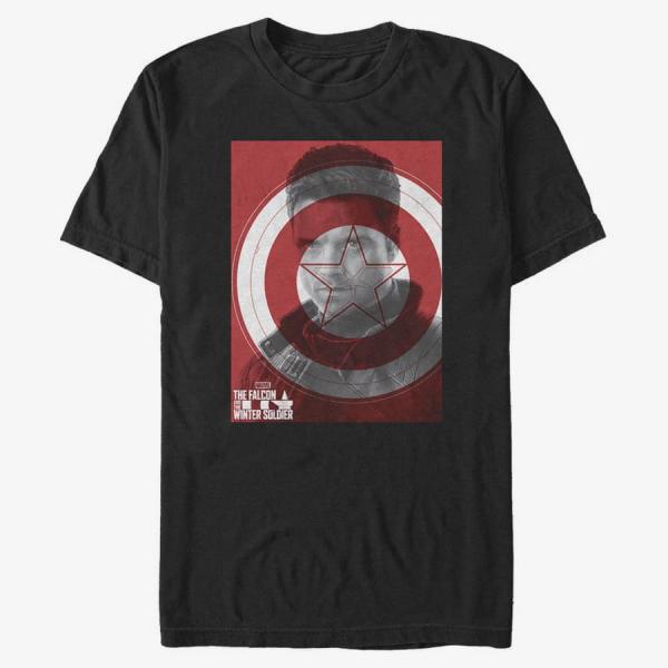 Queens Marvel The Falcon and the Winter Soldier - Winter Shield Unisex T-Shirt Black