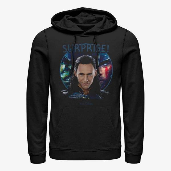 Mikina Merch Marvel Thor Ragnarok - Loki Surprise Trio Unisex Hoodie Black S