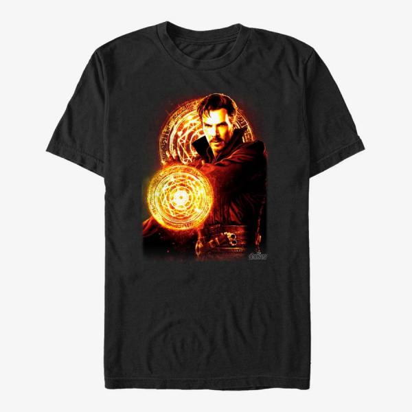 Tričko Merch Marvel Avengers: Infinity War - Strange Fire Unisex T-Shirt Black L